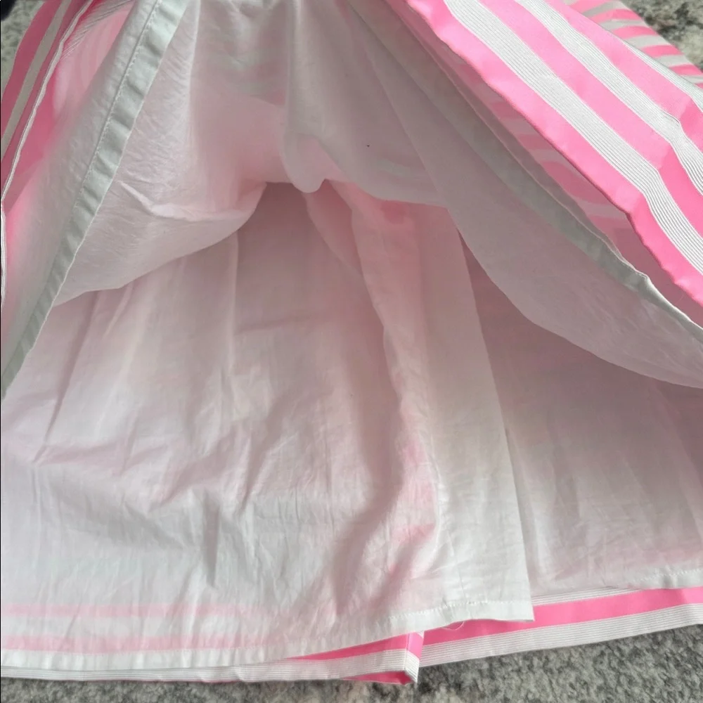 Jacadi Girls Pink Stripe Elegant Dress